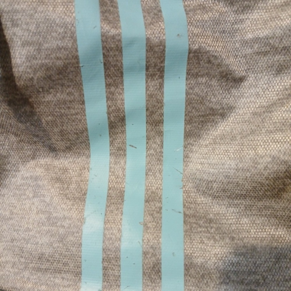 Adidas Drawstring Backpack Gray And Teal - Picture 2 of 5